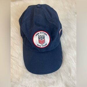 Two USA Soccer federation baseball hats with Embroidered Logo